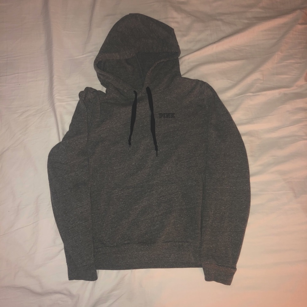 Grey PINK Hoodie